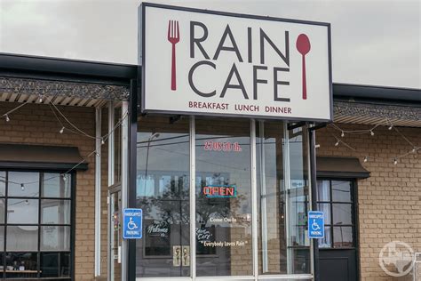 Rain cafe - Jan 10, 2022 · Rain Cafe. Unclaimed. Review. Save. Share. 46 reviews #53 of 367 Restaurants in Lubbock $ American Cafe Diner. 2708 50th St, Lubbock, TX 79413-4322 +1 806-785-5800 Website. Open now : 05:30 AM - 9:00 PM. Improve this listing. 